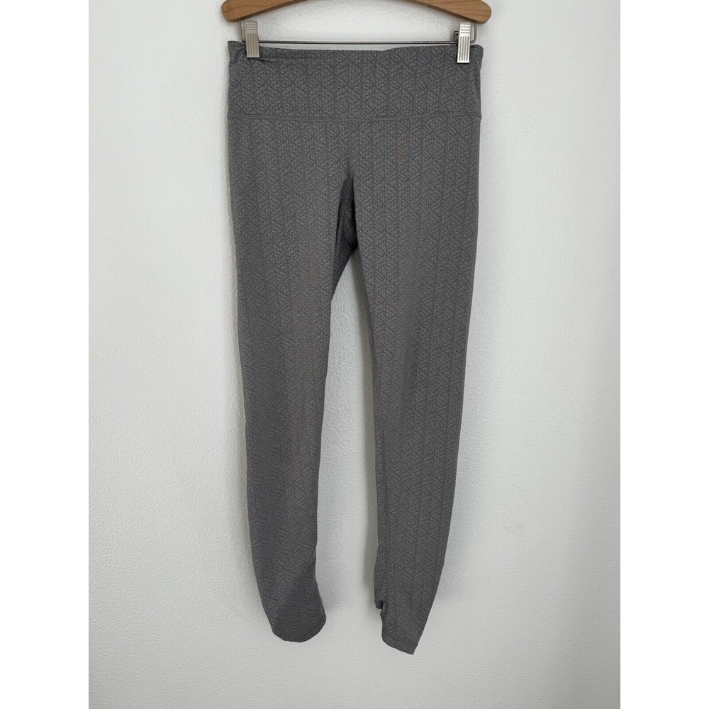 Prana Women's Leggings Gray Athletic Activewear Workout Yoga Gym S Ruched EUC